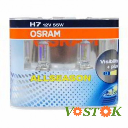 Лампа H7 12V 55W PX26d АLL (всесезонна) Hard Duopet (2 шт.)